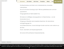 Tablet Screenshot of leis-maschinenbau.de